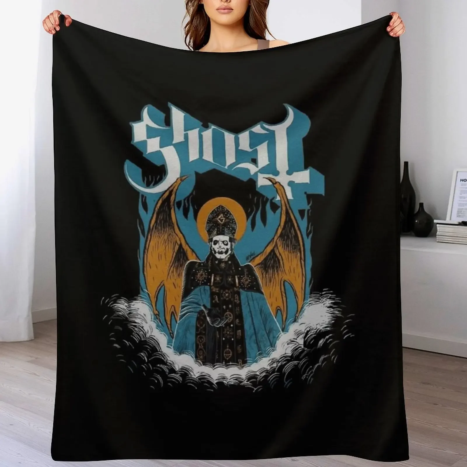 

Papa-Emeritus Throw Blanket for winter Bed for sofa Luxury St Blankets