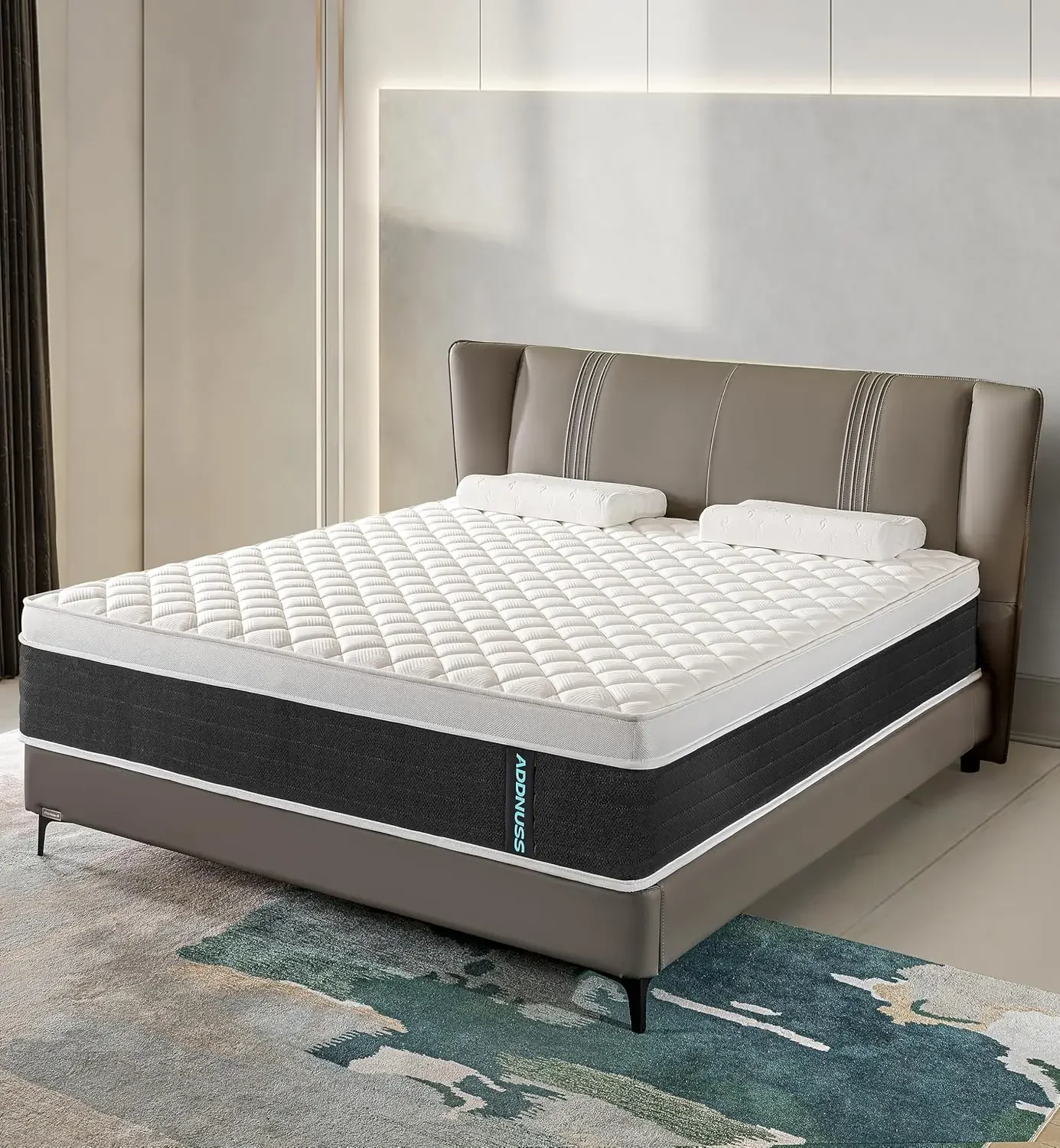 Queen Size Mattress 14 Inch Gel Memory Foam and Innerspring Hybrid Queen Mattress in a Box for Pressure Relief Medium Plush