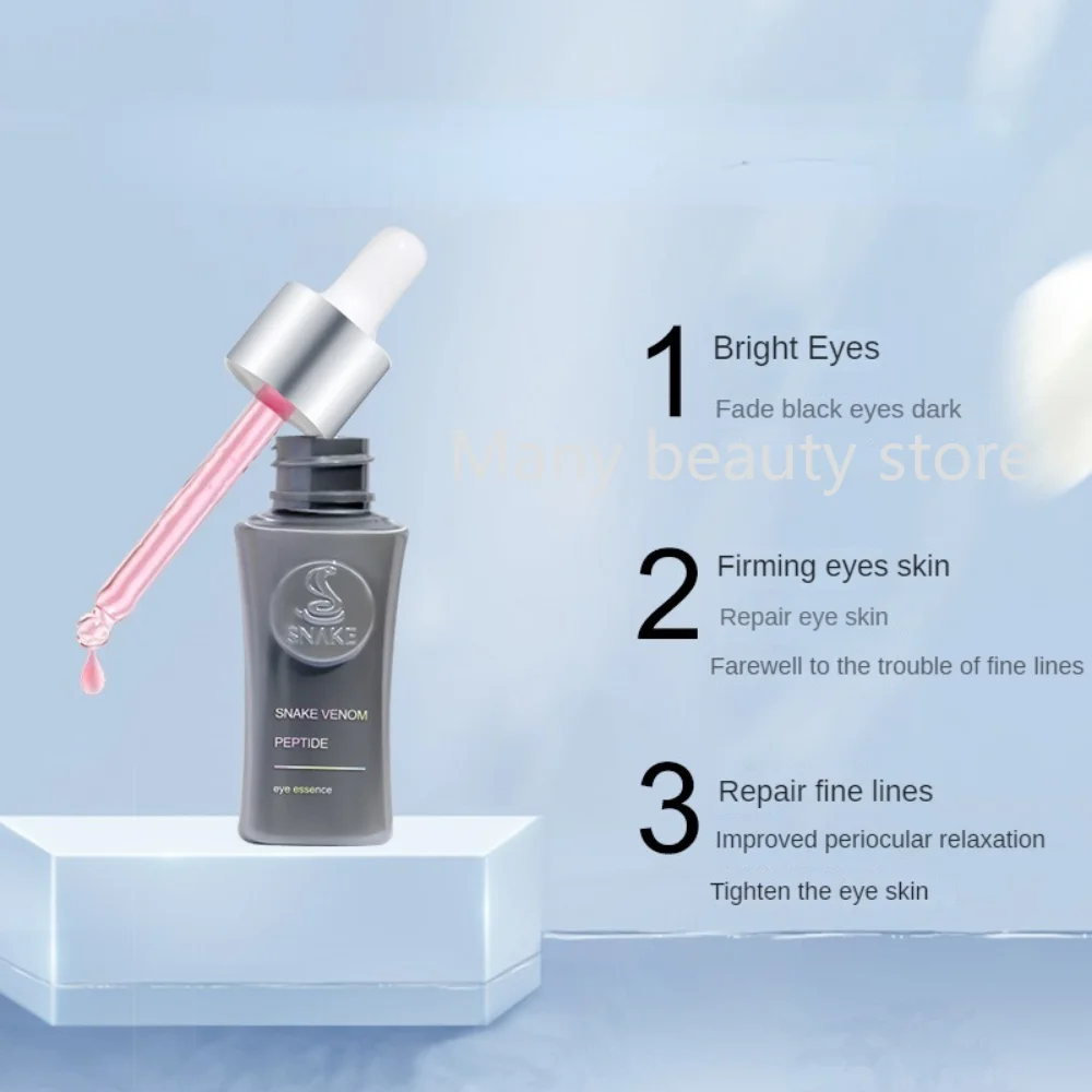 Slangengif Peptide Eye Essence Lightening Oog Donkere Kringen Anti-Rimpel Verstevigende Ooghuid Verheldering Anti-Aging Huidverzorgingsserum