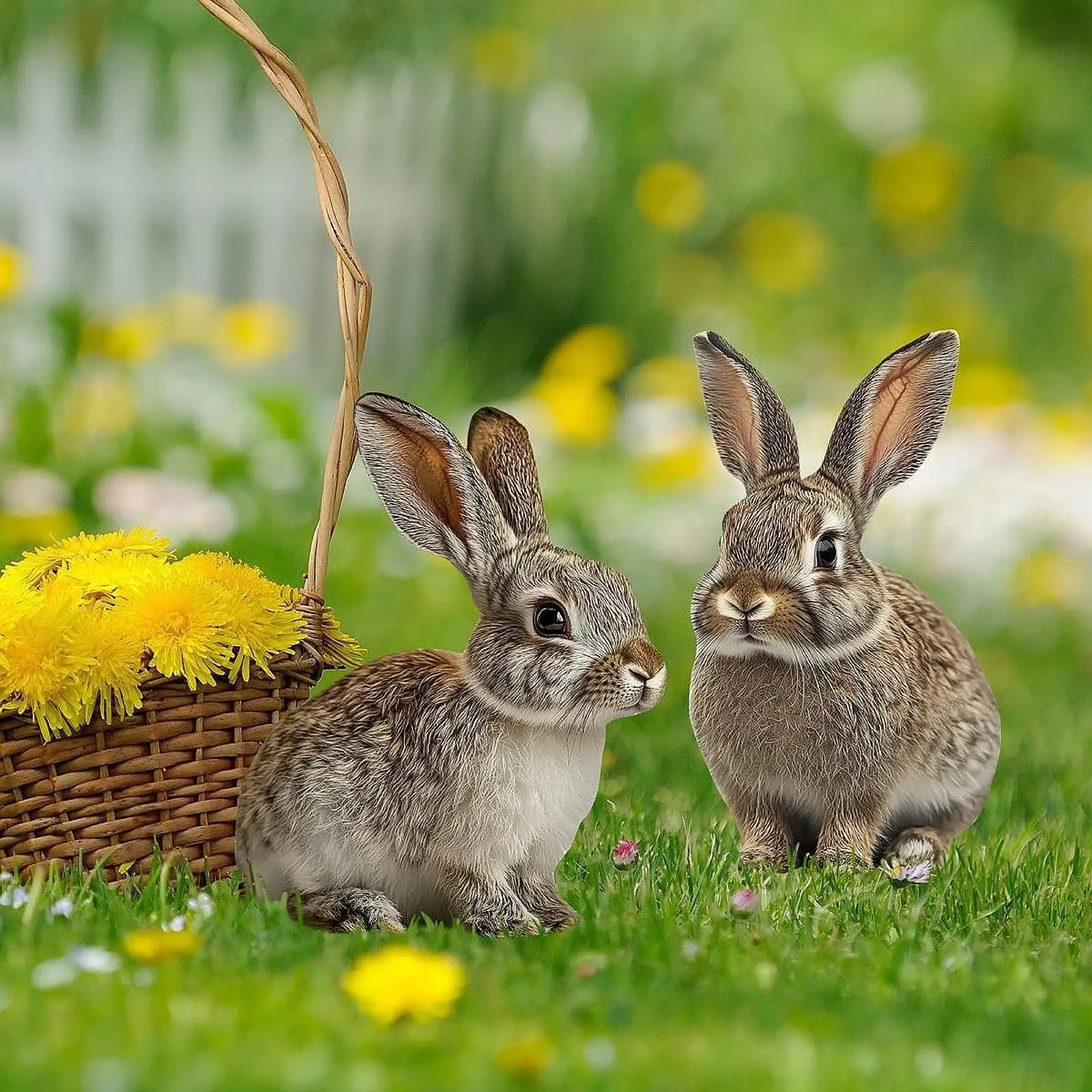 2Pcs Easter Garden Rabbit Stakes 2D Garden Decor Bunny Flowerbed Decor Easter Decoration for Patio Festival Lawn Outdoor Pathway