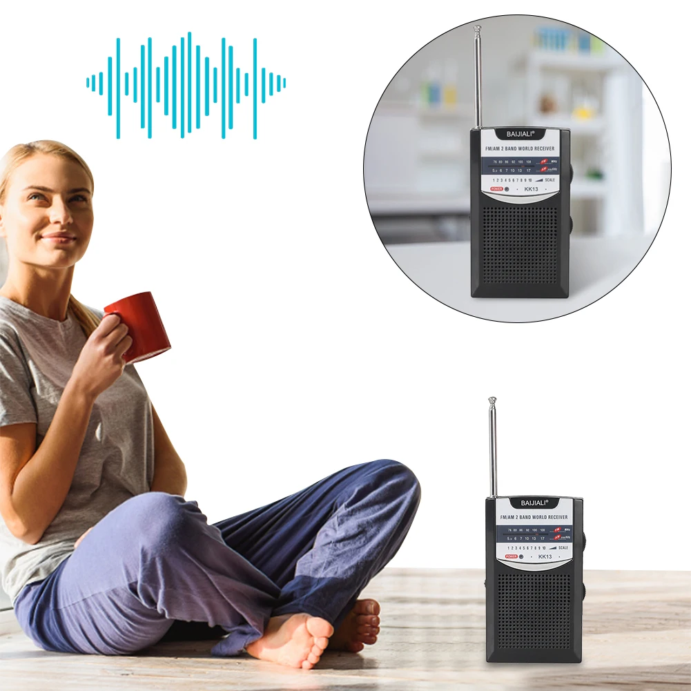 Przenośne radio Dwuzakresowe radio zewnętrzne Zasilane bateryjnie Przenośne mini radio AM/FM Retro odbiornik światowy do użytku awaryjnego na zewnątrz