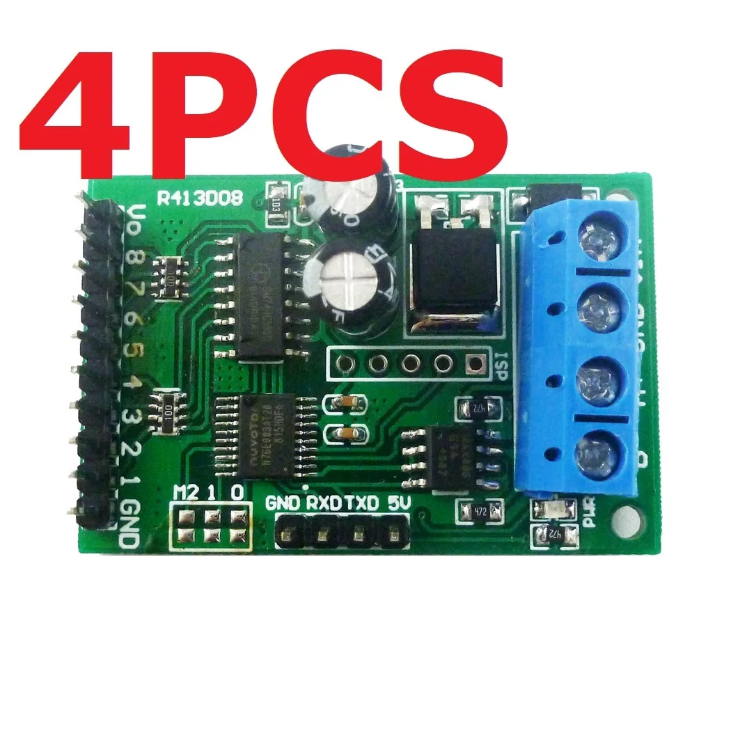 

4pcs 2 in 1 RS485 RS232(TTL) Modbus AT Command NPN PNP IO Switch Module for Relay door lock dc motor