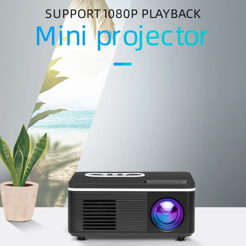 H90 Full HD LED Projetor Home Theater Led Projetores de Filme de Vídeo 1080P Mini LED Inteligente 1000 Lumens Alto-falante Embutido Projetor