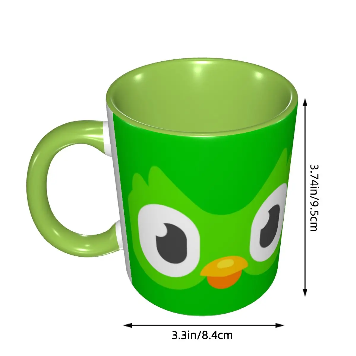 Customized Duolingos Owl Duo Coffee Mugs DIY Ceramic Tea Milk Cup 2