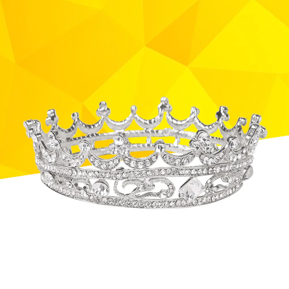 

Diamond Crown Crystal Hairband Tiaras Wedding Accessories The Dress Brides Silver