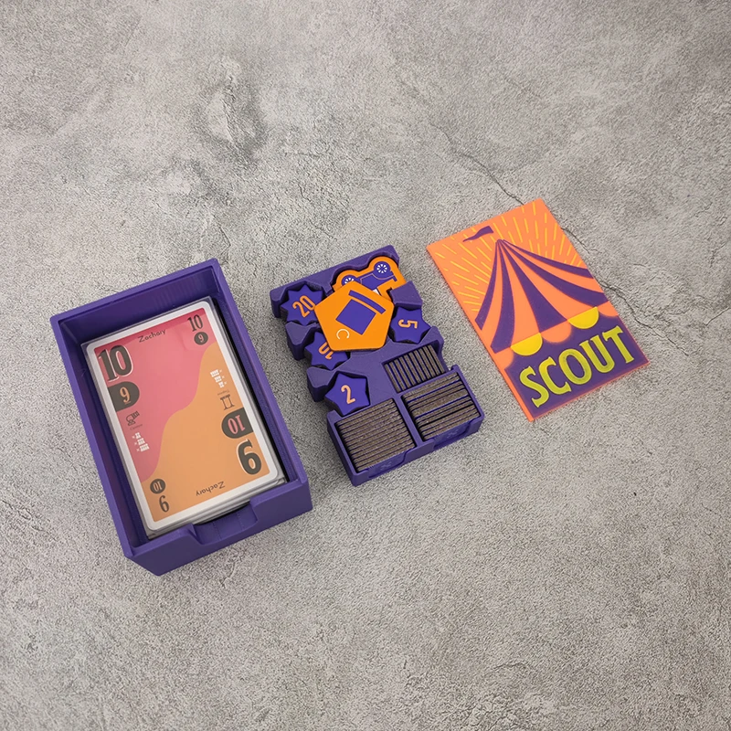 board game storage box for scout Plastic box support thick card table game tool poker card box