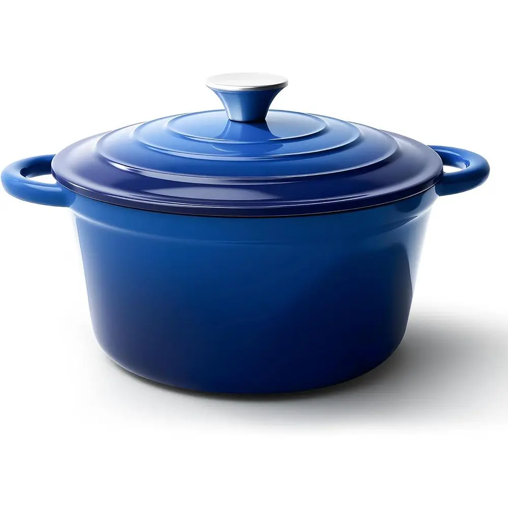 

6 Quart Dutch Oven Pot with Lid, Non Stick Enameled Cast Iron Dutch Oven or Bread Bg, Heavy-Duty, Oven Sae Ceic Cookware Up to 5