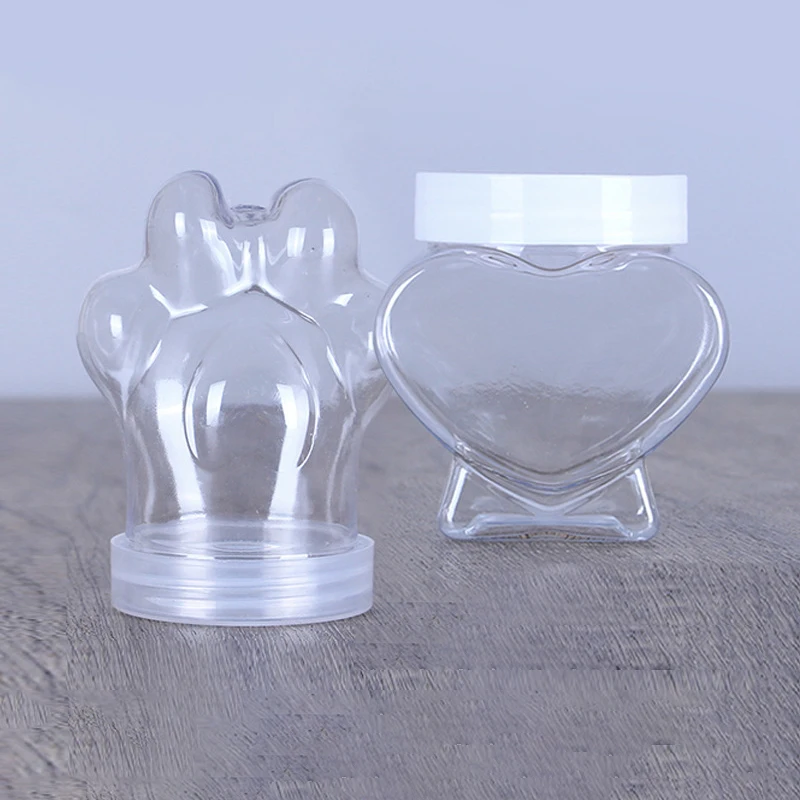Plastic Candy Jars Plastic Cookie Jars With Lids Food Storage Container Wide Mouth Jar Reusable Cookie Container