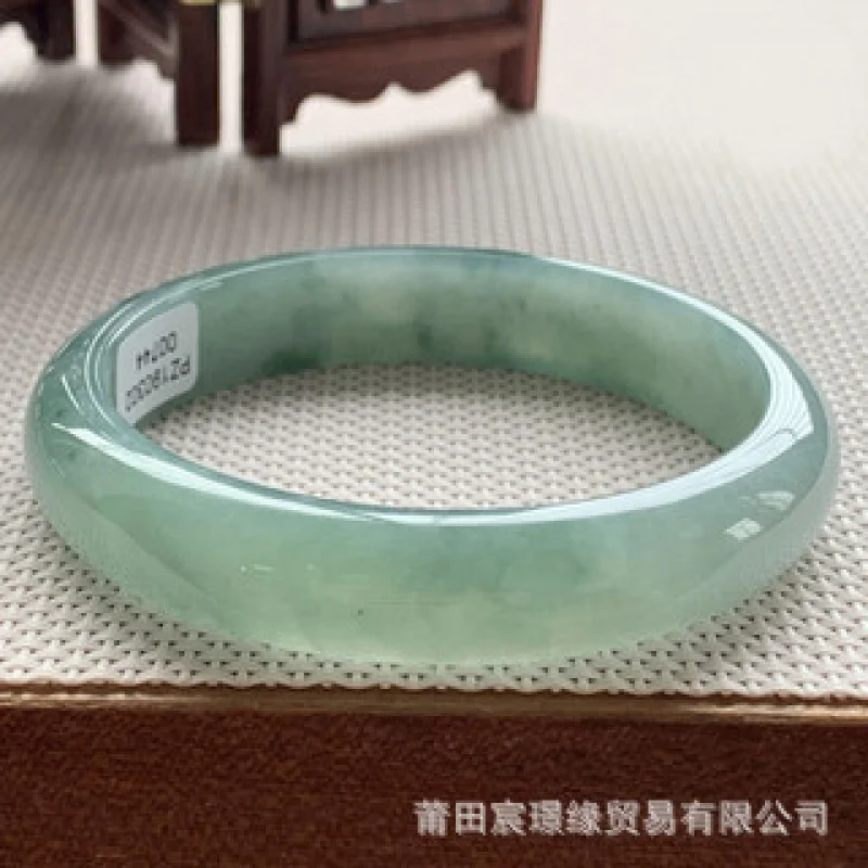 

Myanmar Jade Floating Flower Oil Green Purple Glutinous Women's Jewelry Bracelet