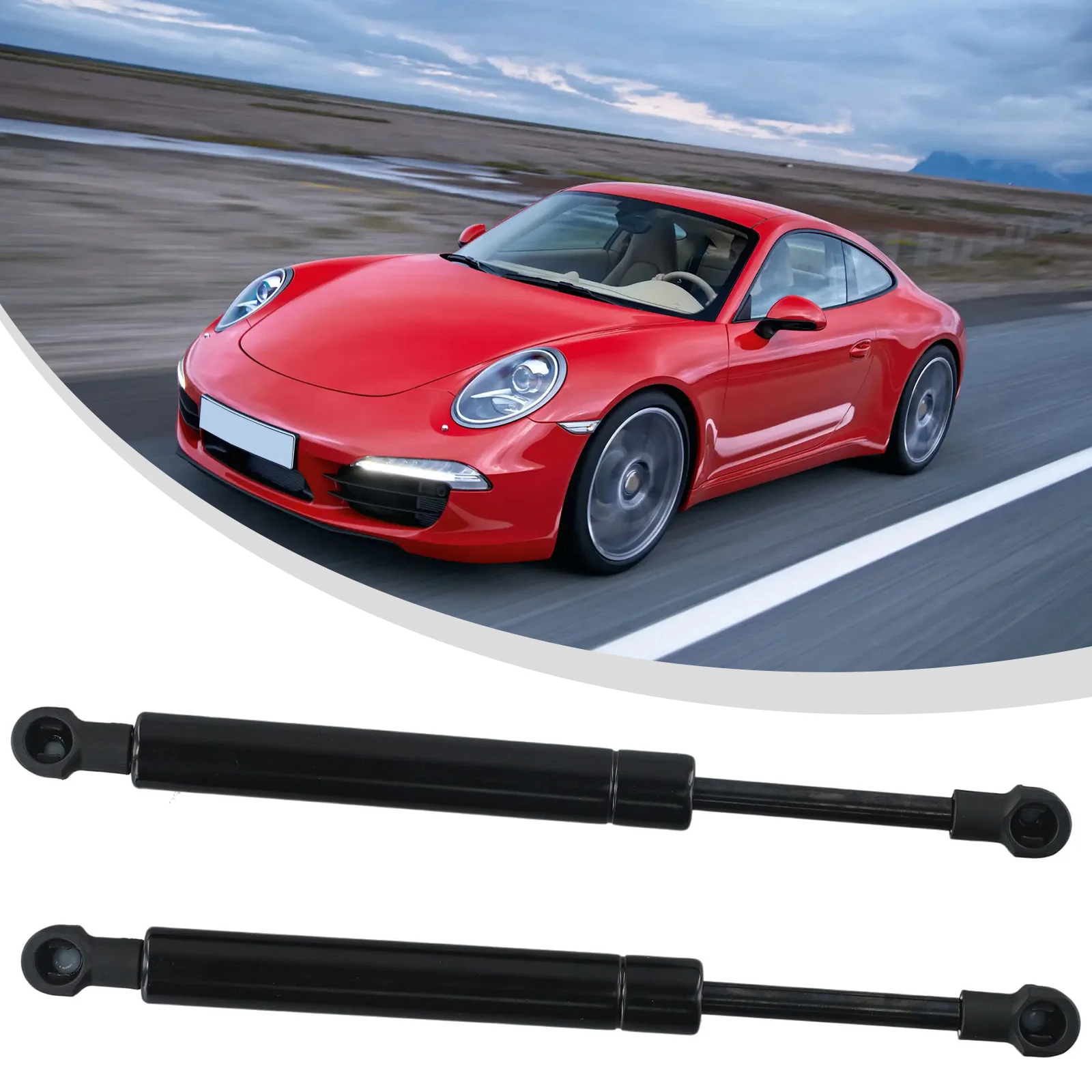 

Black Car Front Hood Lift Struts Support Shock Gas Cylinder For 911 For Boxster Universal Car Accessories Stainless Steel