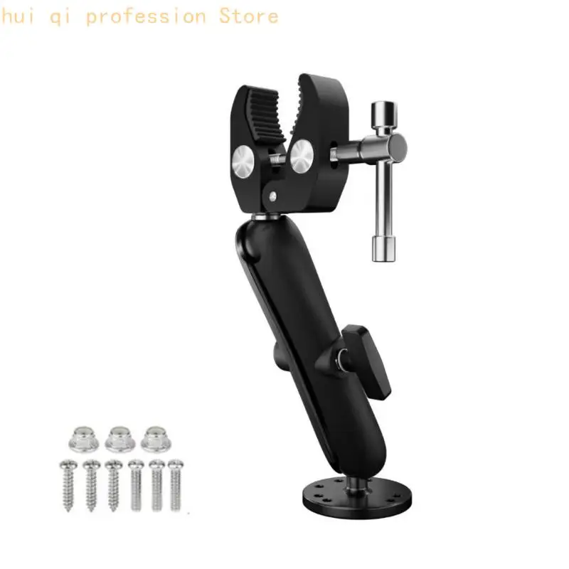 Aluminum Trolling Motor Bracket 1'' Ball Head Adjustment Marine Hardware H8WE