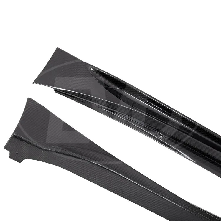 CARBON FIBER SIDE SKIRTS EXTENSIONS for 2013-2015 LEXUS GS350