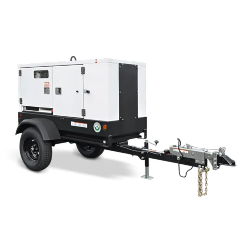 [Wózek na przyczepy] Heavy Dty 80kw 100kVA Zastosowanie budowlane Samozaciskowy mobilny generator diesla Zasilanie na kółkach Wodoodporny