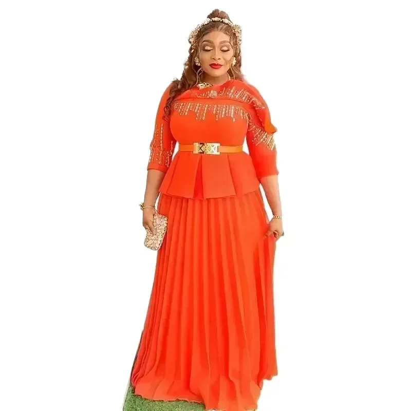 2025 roupas africanas plus size elegantes vestidos africanos para mulheres festa de casamento de natal vestido longo dashiki ancara roupas robe