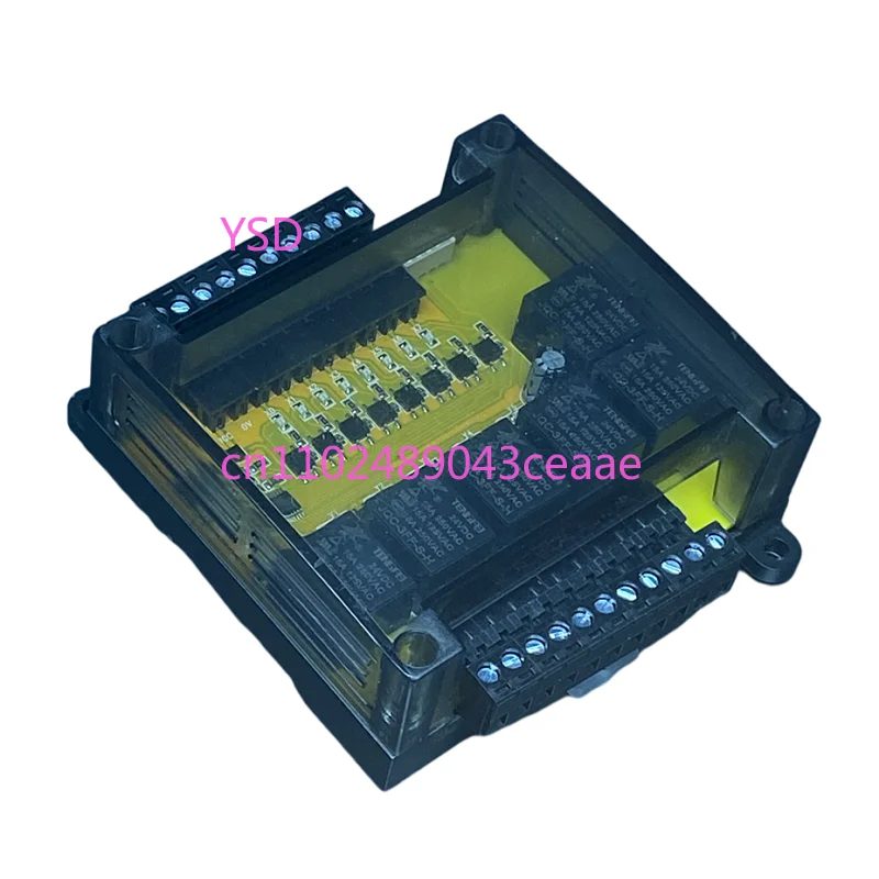 FX1N-10MR/14MR/24MR PLC Control Board With Shell Base Program Cable 2AD+1DA 0-10V Analog TTL Terminal DC18-28V Relay Output