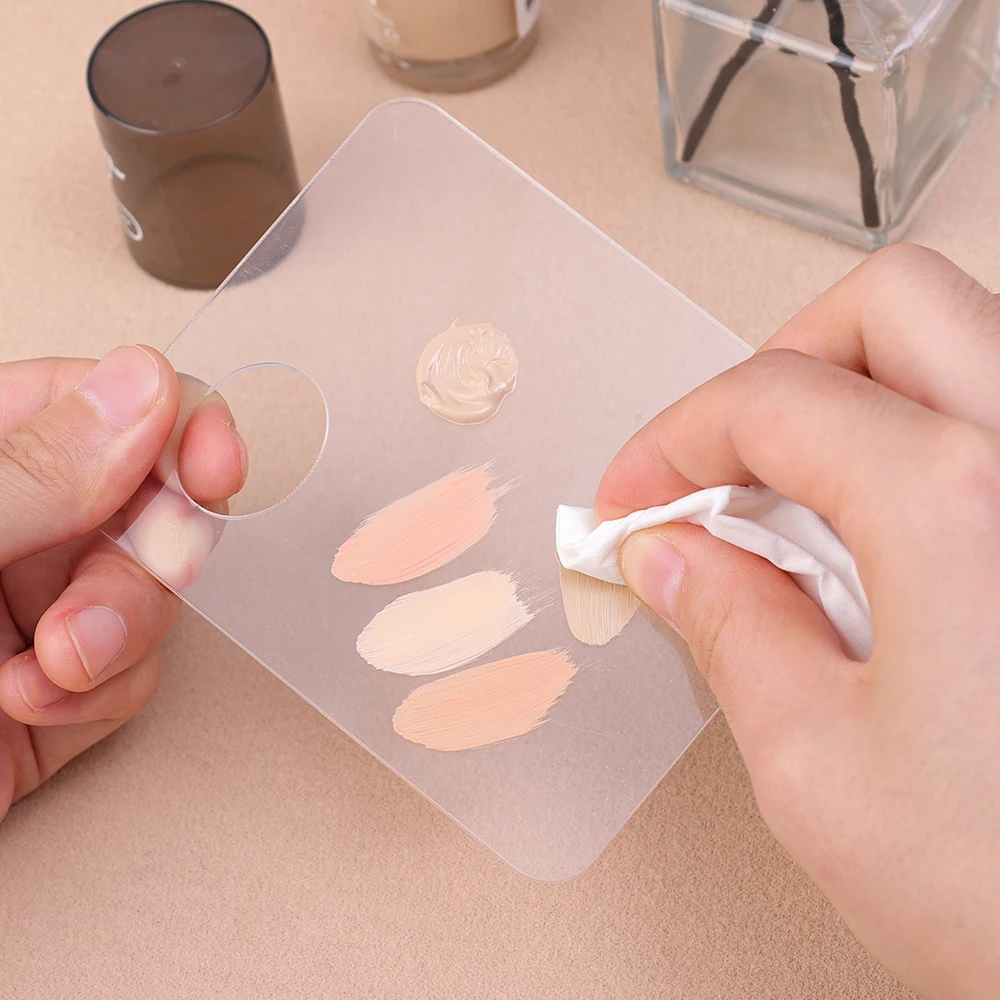 Acrylic Palettes Makeup Foundation Palette Spatula Rod Gel Eye Shadow Mixing Cream Pigments Color Adjustment Nail Art Manicure