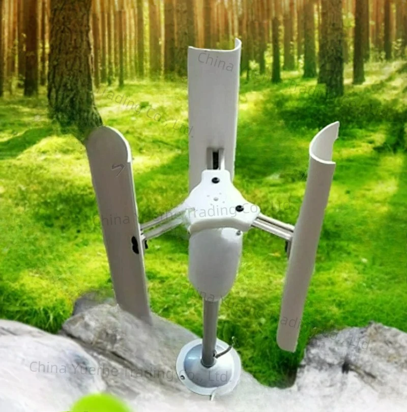Turbine Permanent Magnet Wind Model Three-phase  Windmill Toy Night Light Making DIY Display Vertical Axis 20W 12V