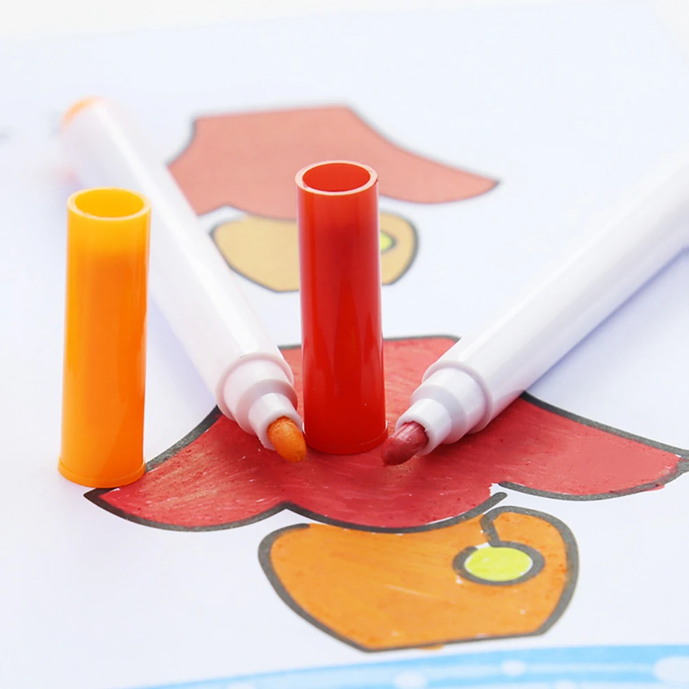 

24 Pcs Soluble Erasable Dustless Solid Chalk Teaching Aids Teaching Water Soluble Chalk Kids Drawing Art Supplies Novelty Toys