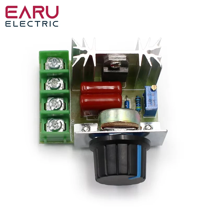 AC 220V 2000W SCR Voltage Regulator Dimming Dimmers Motor Speed Controller Thermostat Electronic Voltage Regulator Module