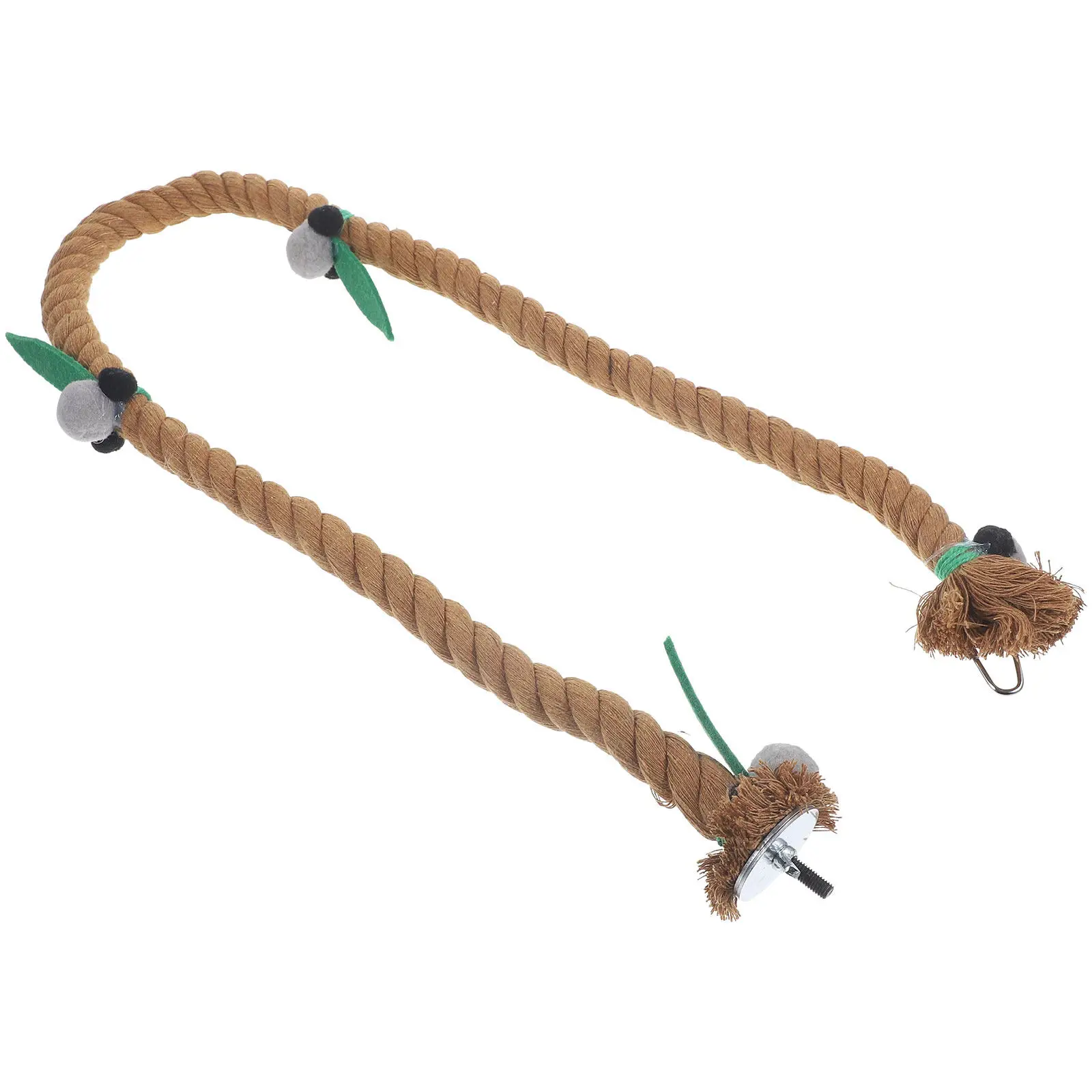 

Веревочная жердочка для попугаев, подвесная жердочка-лестница для птичьей клетки, яркая, разноцветная, для жевания, подходит для средних и крупных птиц