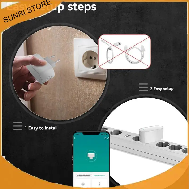 

SUNRI-2X Tuya Zigbee Gateway Hub Многорежимный шлюз Zigbee Bridge Bluetooth Mesh Hub для автоматизации умного дома, вилка европейского стандарта