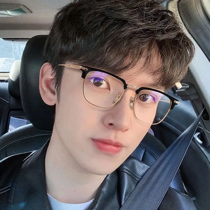 

High Quality Fashionable Anti Radition Glasses for Women Men with Vintage Artistic Style Eyewear