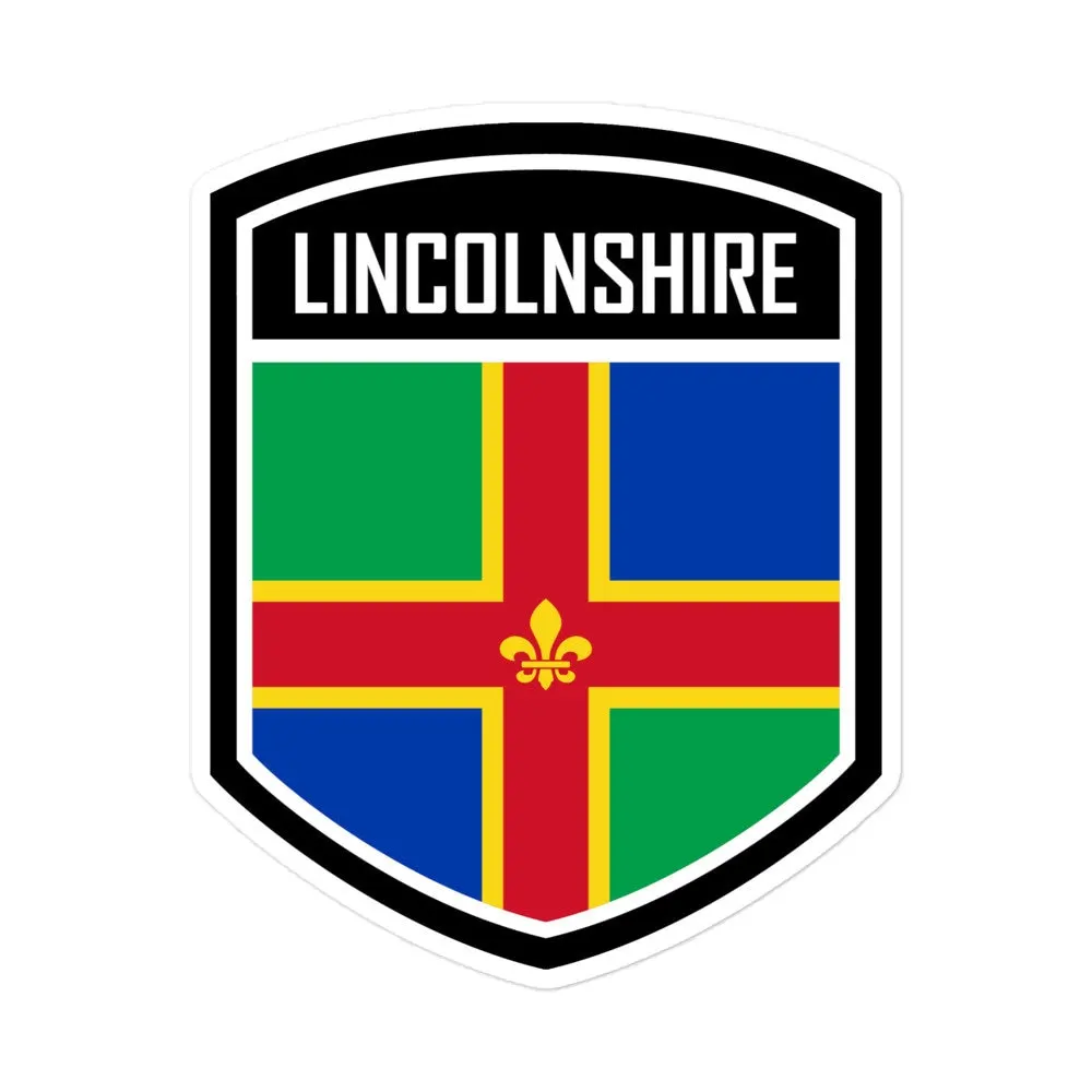 Lincolnshire County England Flag Emblem Car Sticker Waterproof Vinyl Decal For Rear Window And Bumper Travel Souvenir