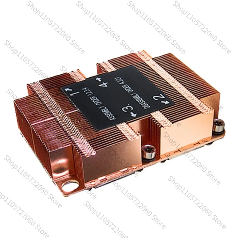 1U 3647 Rectangular Pure Copper Uniform Heat Plate Server Heat Sink CPU Fan B4A