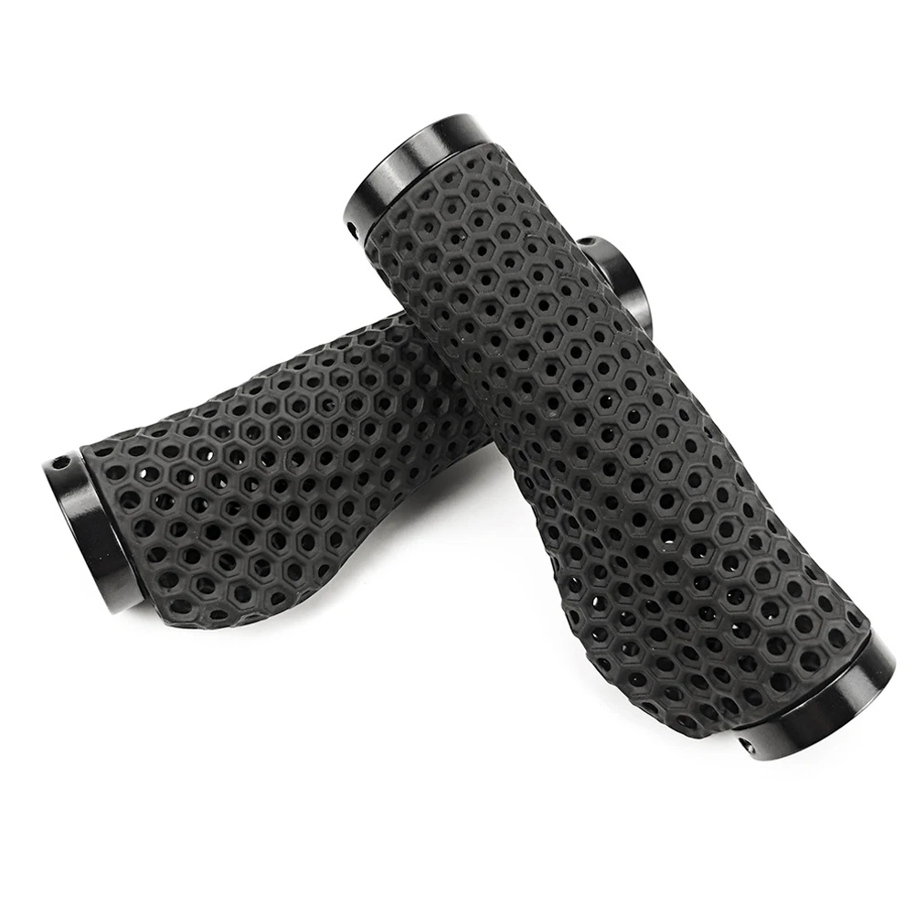 

For Cycling For Mountain Biking 3D Printed Bike Grips Anti-slip Bicycle Grips Increase Riding Efficiency Reduce Physical Burden