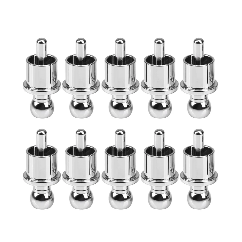 

10 Pieces Beautiful RCA Caps Plugs Short-Circuit Socket Phono Connectors Noise Stopper Caps Not Easy to Oxidize