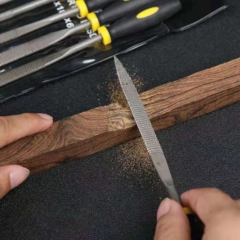 WoodworkingHand File Hand Tools Metal Rasp Needle Files Set Wood Carving Tools for Steel Rasp Needle Filing Tool Carpentry Tools