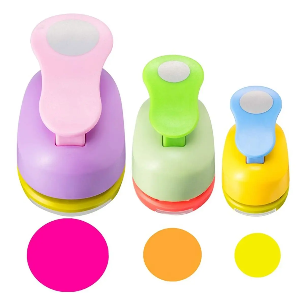3-Pack Craft Paper Hole Punches, Suitable for Card Making, Scrapbooking DIY. (Photo Albums, Workplace Supplies)