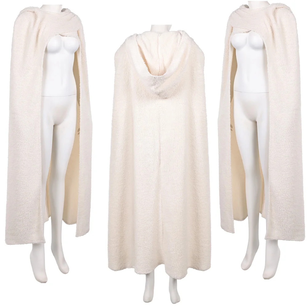 Fancy Dress Padme Cosplay Amidala Fantasy For Women Cloak Cape 1988s Movie Space Battle Costume Halloween Woman Party Outfits