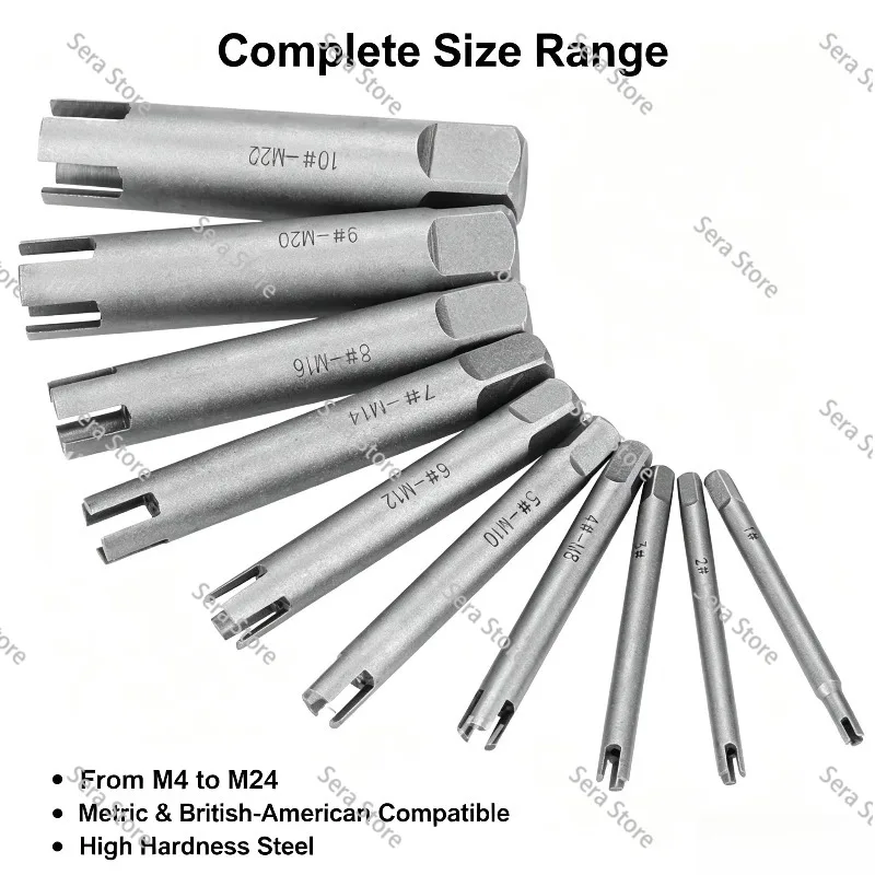 Screw Extractor Steel Broken Head Taps Remover Stripped Screw Tap Extractor Set Stripped Screw