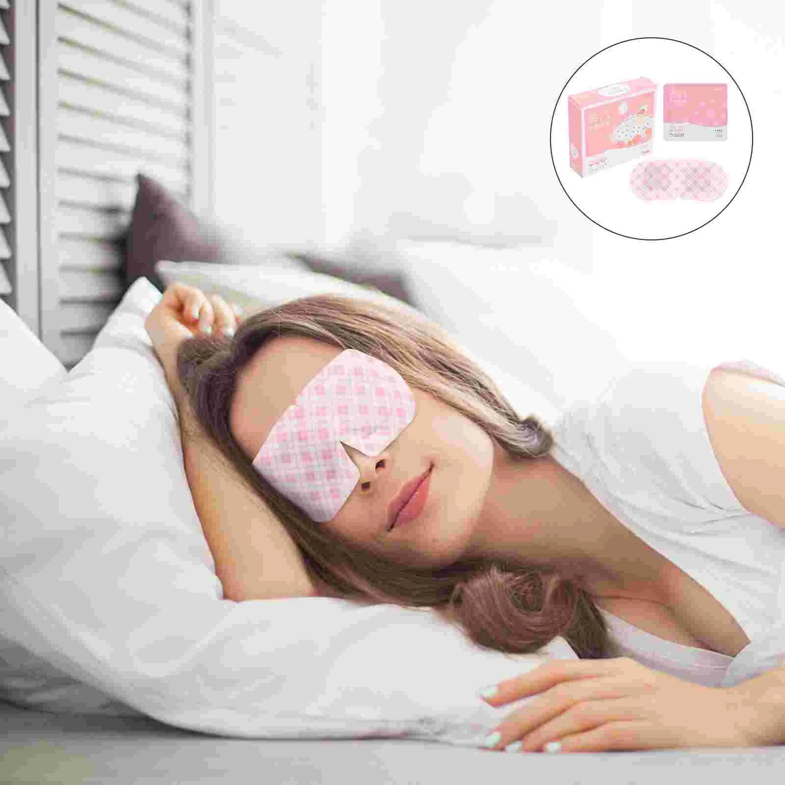 

5 Pcs Eye Mask Steam Student Strain Patch Needle Punched Cotton Sleeping Cover Accessories