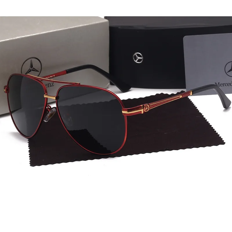 

For Mercedes Benz A B C E S V Class GLB GLC GLE AMG Pilot SLK SLC ML Car High Men Anti Glare Driver Goggles Polarized Sunglasses
