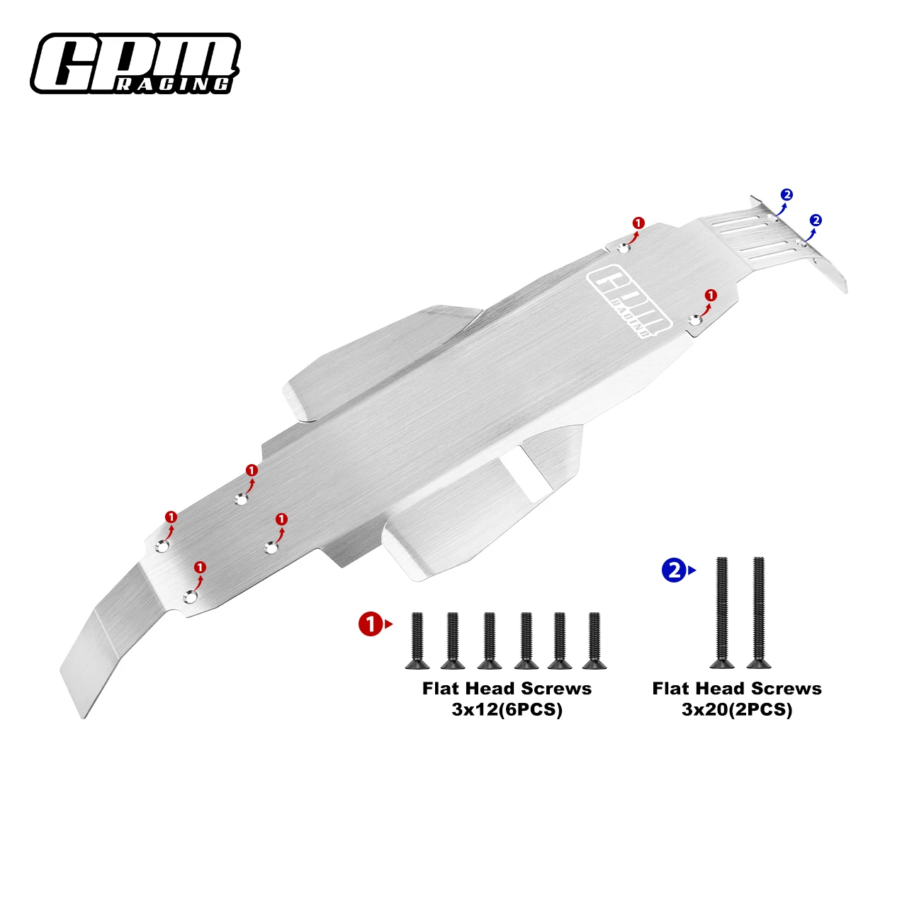 

GPM STAINLESS STEEL INTEGRATED CHASSIS SKID KIT For TAMIYA 1/10 DT-04 RC FIGHTER NXGEN-58741