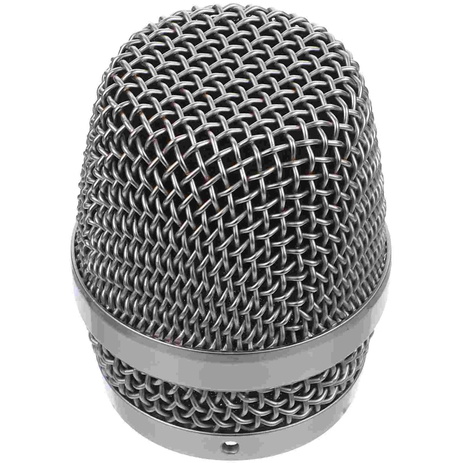 

Microphone Mesh Head Microphones Metal Replacement Wireless Durable Grille Sponge Accessories