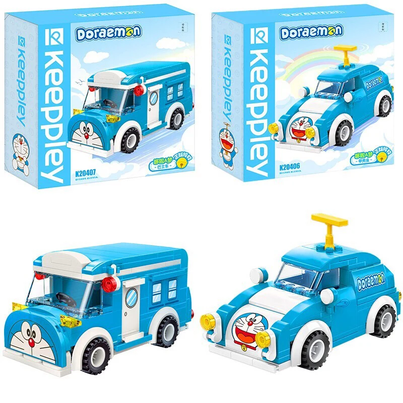 

Аниме мультфильм Keeppley Doraemon Bus Beetle строительный блок сборка головоломка периферийная модель фигурка подарок на день рождения периферийные устройства