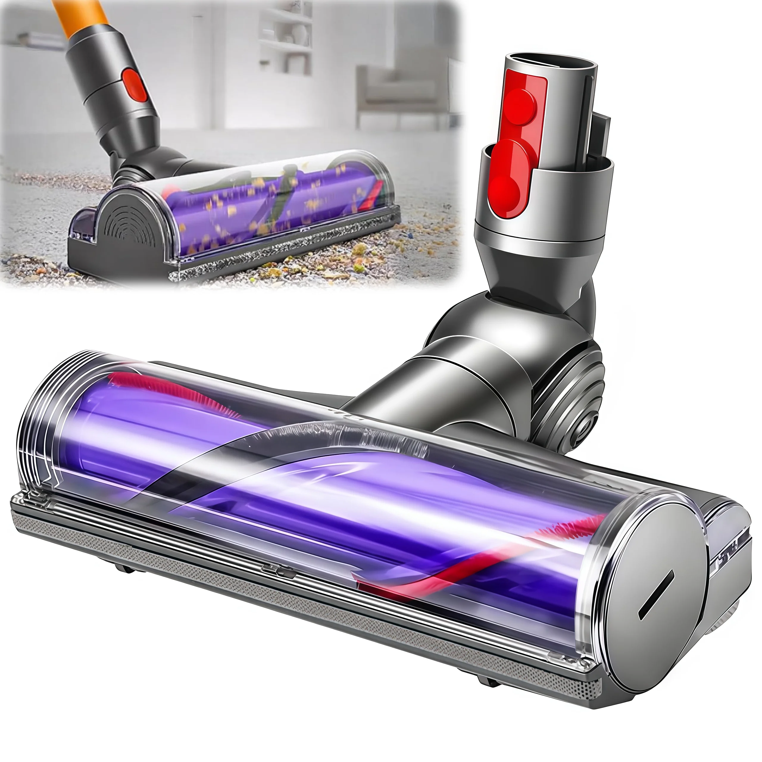 Brush Compatible with Dyson V15 V8 V10 V11 V7 Vacuum Cleaner Animal Absolute Models Accessories for Spare Parts for Clean Head