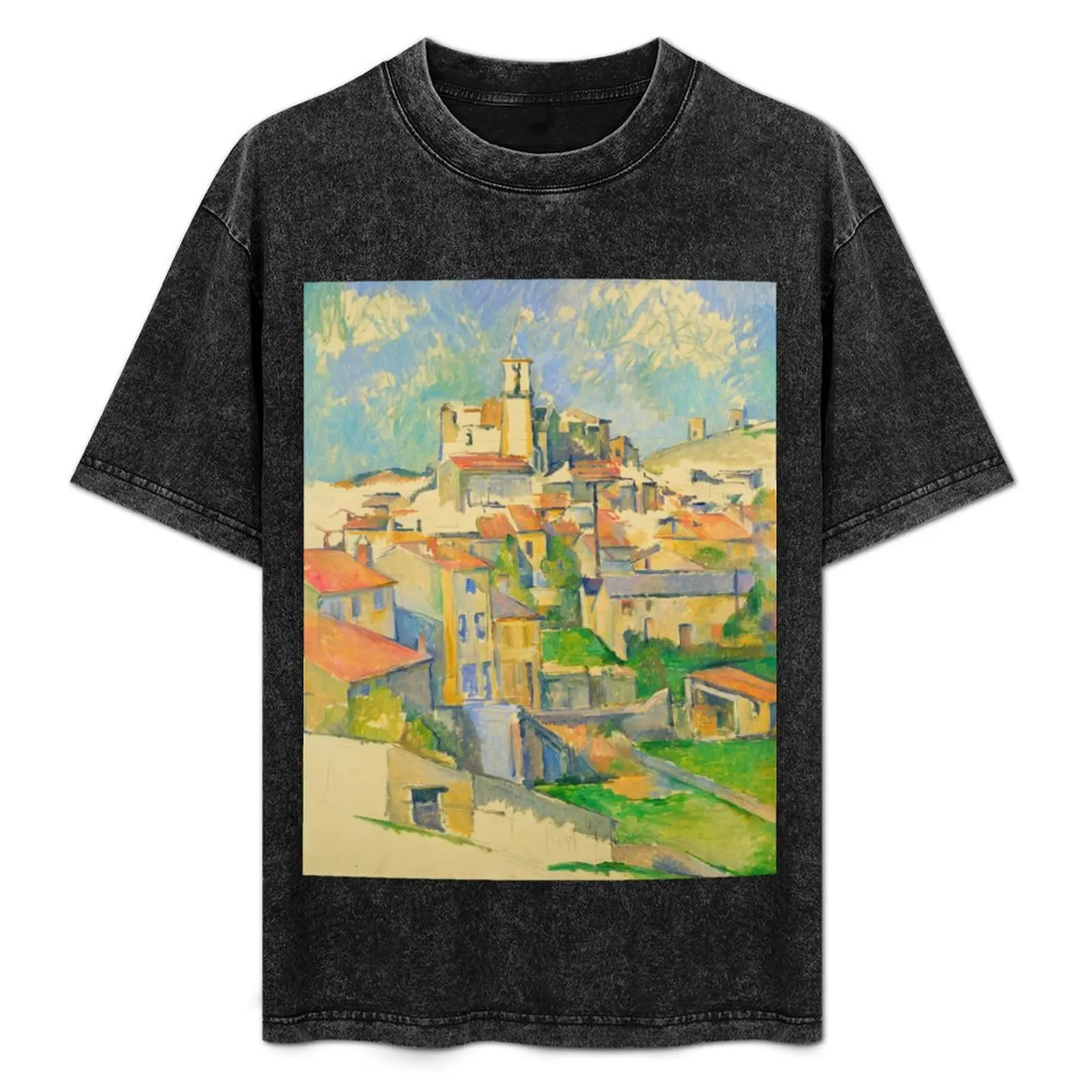 

Paul Cézanne Gardanne T-Shirt All Match Print Short Sleeve Top