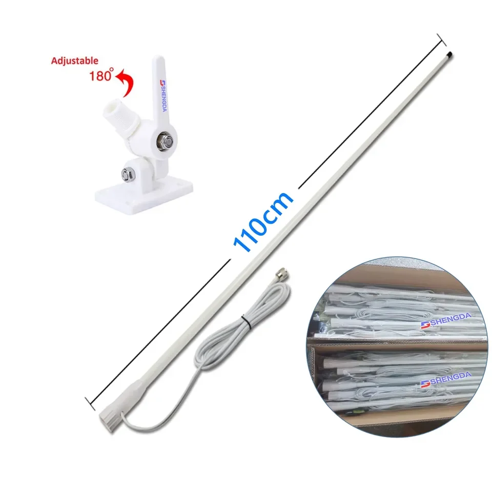 Marinha Vhf Matsutec Ha-021 Antena Ais Com Cabo De 7 M E Suporte De Fixaimento Para Iate Para Antena Navad