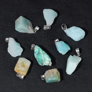 Natural stone pendant to make jewelry, rough irregular, quartz crystal, energy charms, earrings and paste, DIY accessories, 5 pcs/lot accessories 12 Main sales pendant natural stone - №7