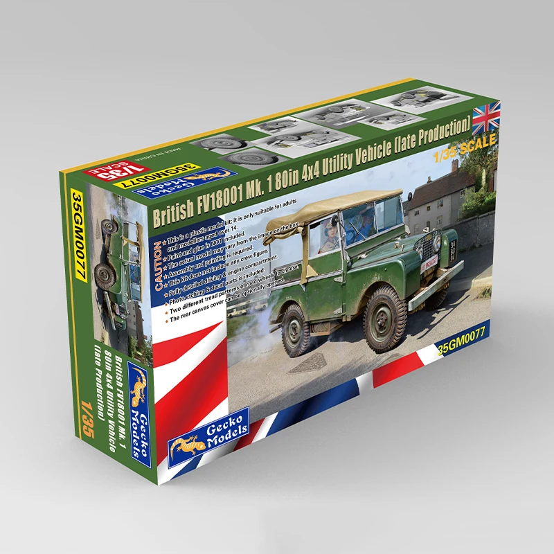 

Gecko model kit 35GM0077 FV18001 Mk. I 80 inch Jeep (late model) 1/35