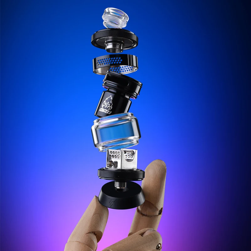 الأصلي ThunderCloud Blaze Solo 2 RTA البخاخة 3.5 مللي/5.5 مللي لفائف واحدة 25 مللي متر تتحمل واسعة 810 بالتنقيط تلميح مانعة للتسرب خزان السجائر الإلكترونية #3