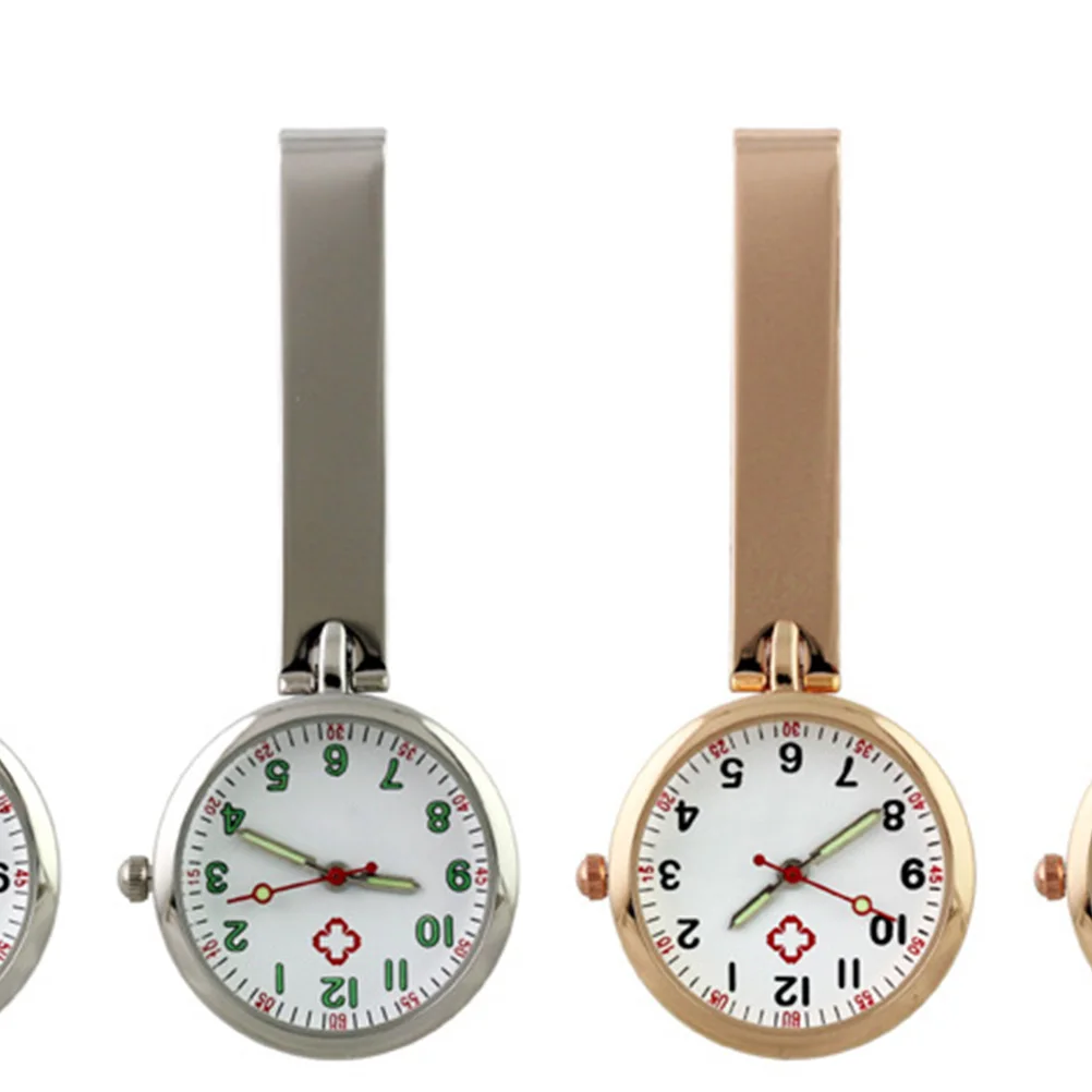 

Nurse Watch Pocket Watches Rose Gold Hanging Doctor Gifts Durable Clear Numbers Accurate Timekeeping Glow Dark Nurse Accessories