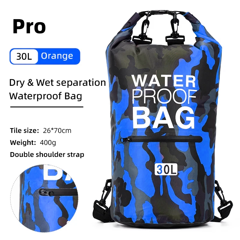 Schwimmen PVC Pack Dry Bag Rucksack für Frauen Männer 10L 15L 20L 30L Wasserdichte Schulter Kajak Driften Rafting Surfen Bootfahren Tasche