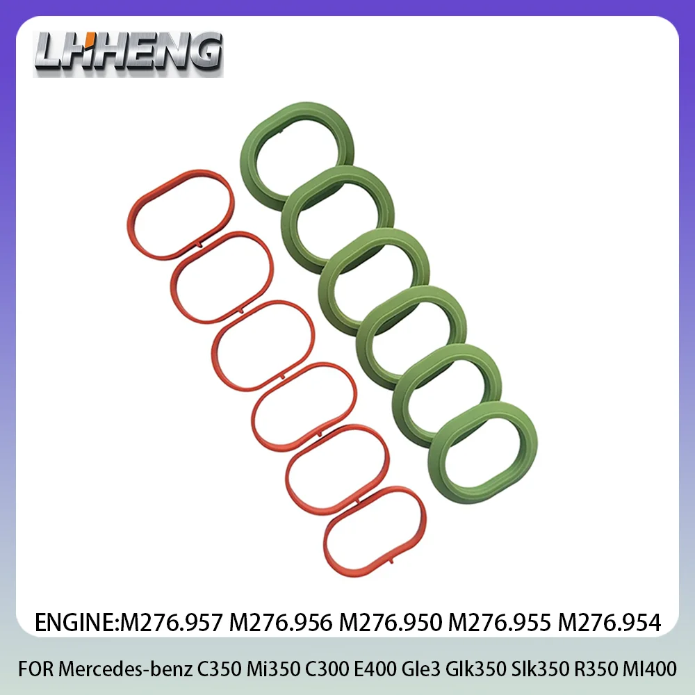 Intake Manifold Upper & Lower Gasket Set For Mercedes-Benz 3.5L 3.5 L T V6 GAS 12-18 M276.957 M276.956 M276.950 M276 2761410180