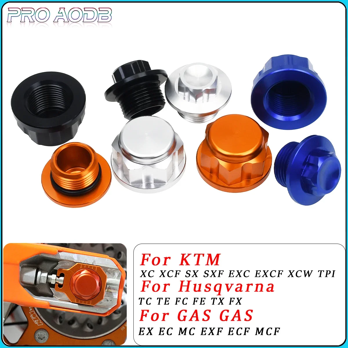 

For KTM EXC300 250 EXCF 350 XCW 450 500 Husqvarna FE 350 450 TE 300 2016-2022 M20 X P1.5 Front Rear Wheel Lock Axle Lock Nut