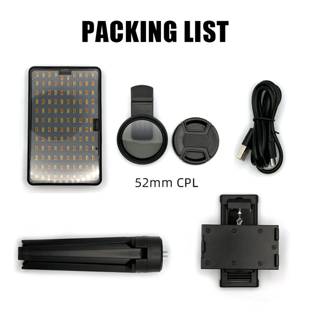 ضوء ملء الوشم الاحترافي مع نظارات الحماية يقلل من الضوء العاكس لمرشح الاستقطاب الدائري لعدسة الهاتف المحمول